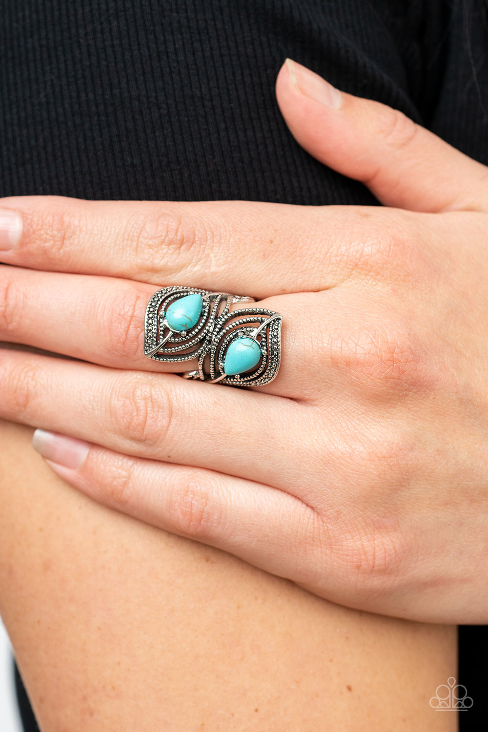 Mesa Mystique - blue - Paparazzi ring