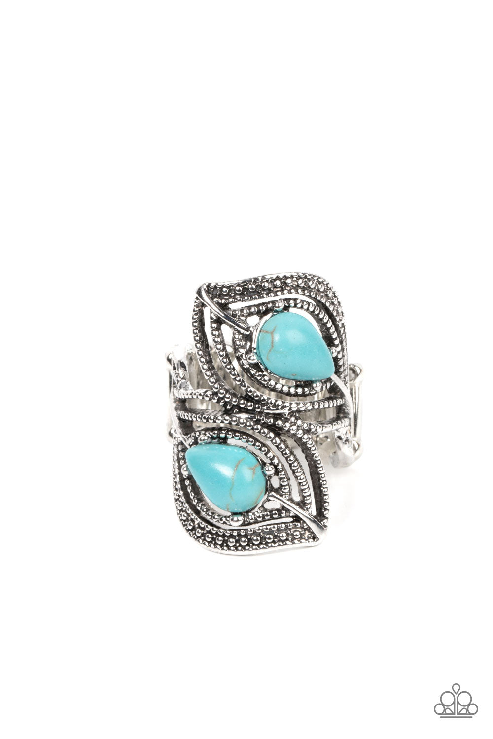 Mesa Mystique - blue - Paparazzi ring