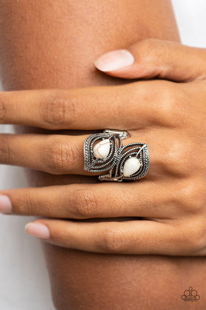 Mesa Mystique - white - Paparazzi ring