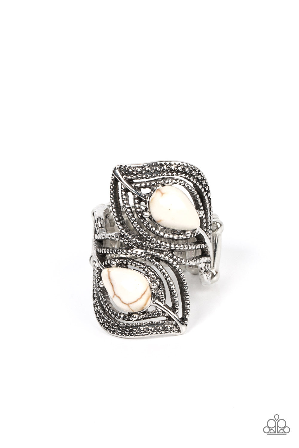 Mesa Mystique - white - Paparazzi ring