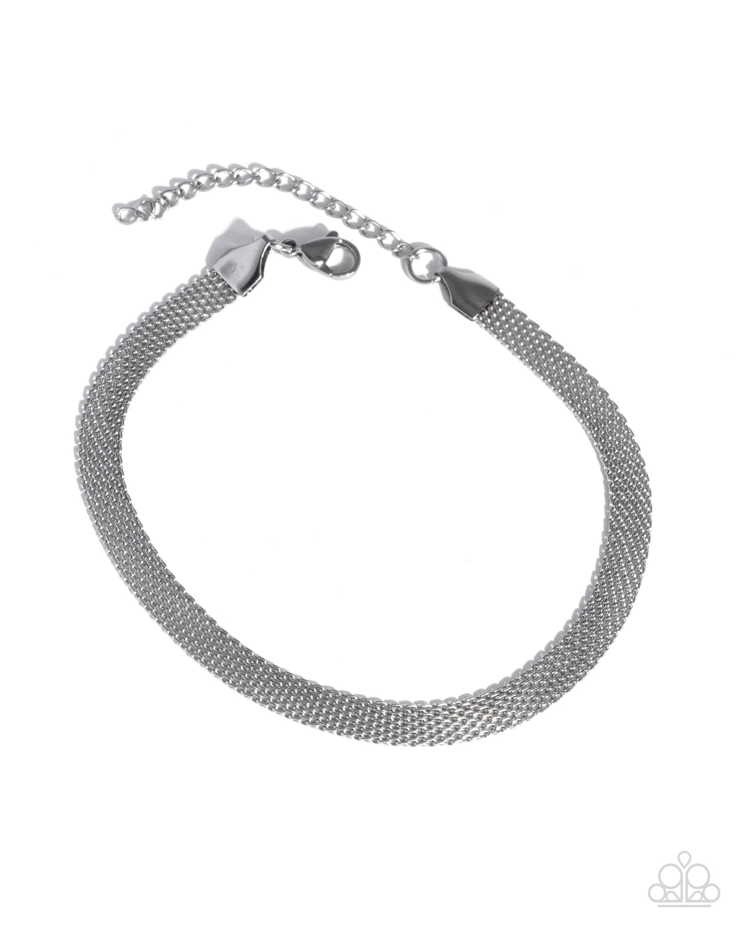 Mesh Maverick - silver - Paparazzi MENS bracelet