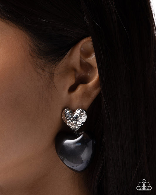 Mesmerizing Melody - black - Paparazzi earrings