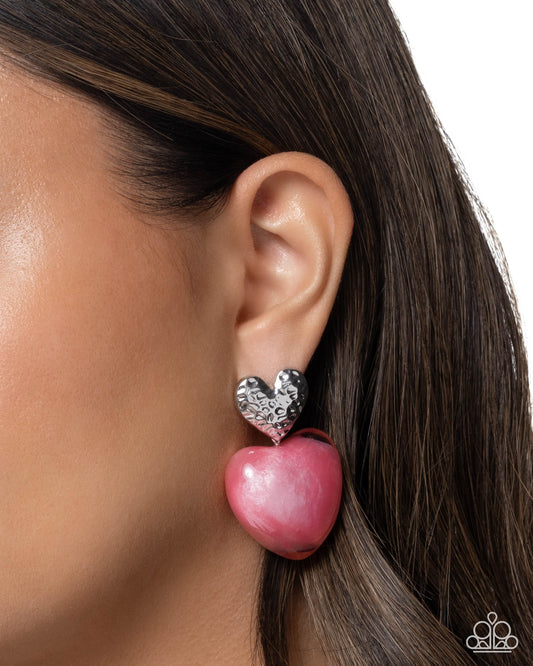 Mesmerizing Melody - pink - Paparazzi earrings