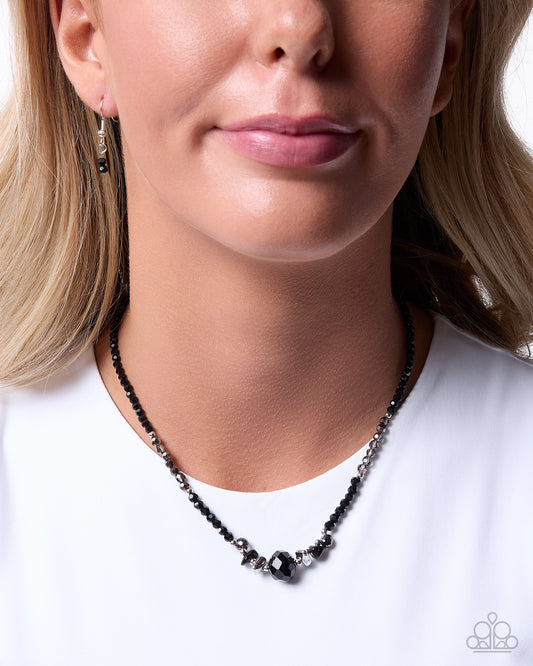 Mesmerizing Memorization - black - Paparazzi necklace