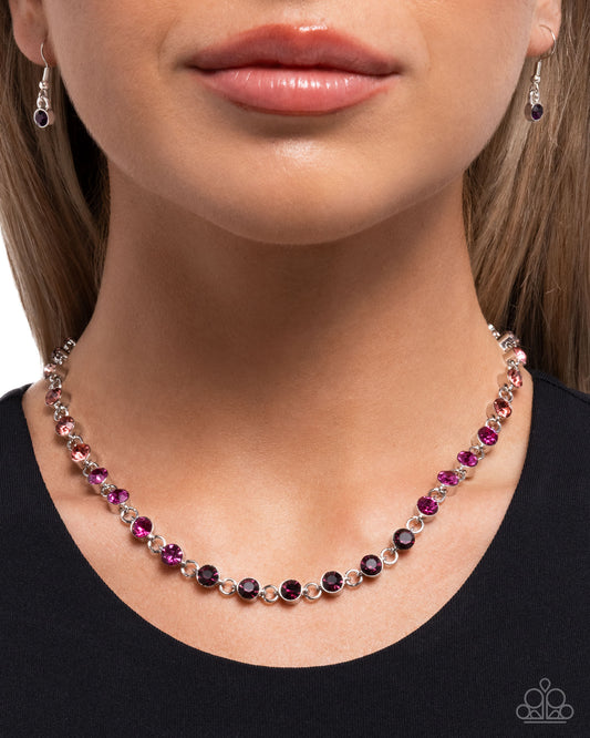 Mesmerizing Model - purple - Paparazzi necklace