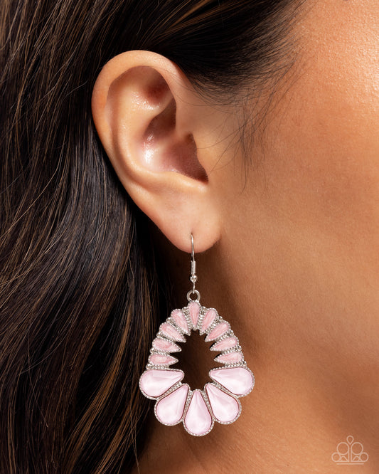 Mesmerizing Moment - pink - Paparazzi earrings