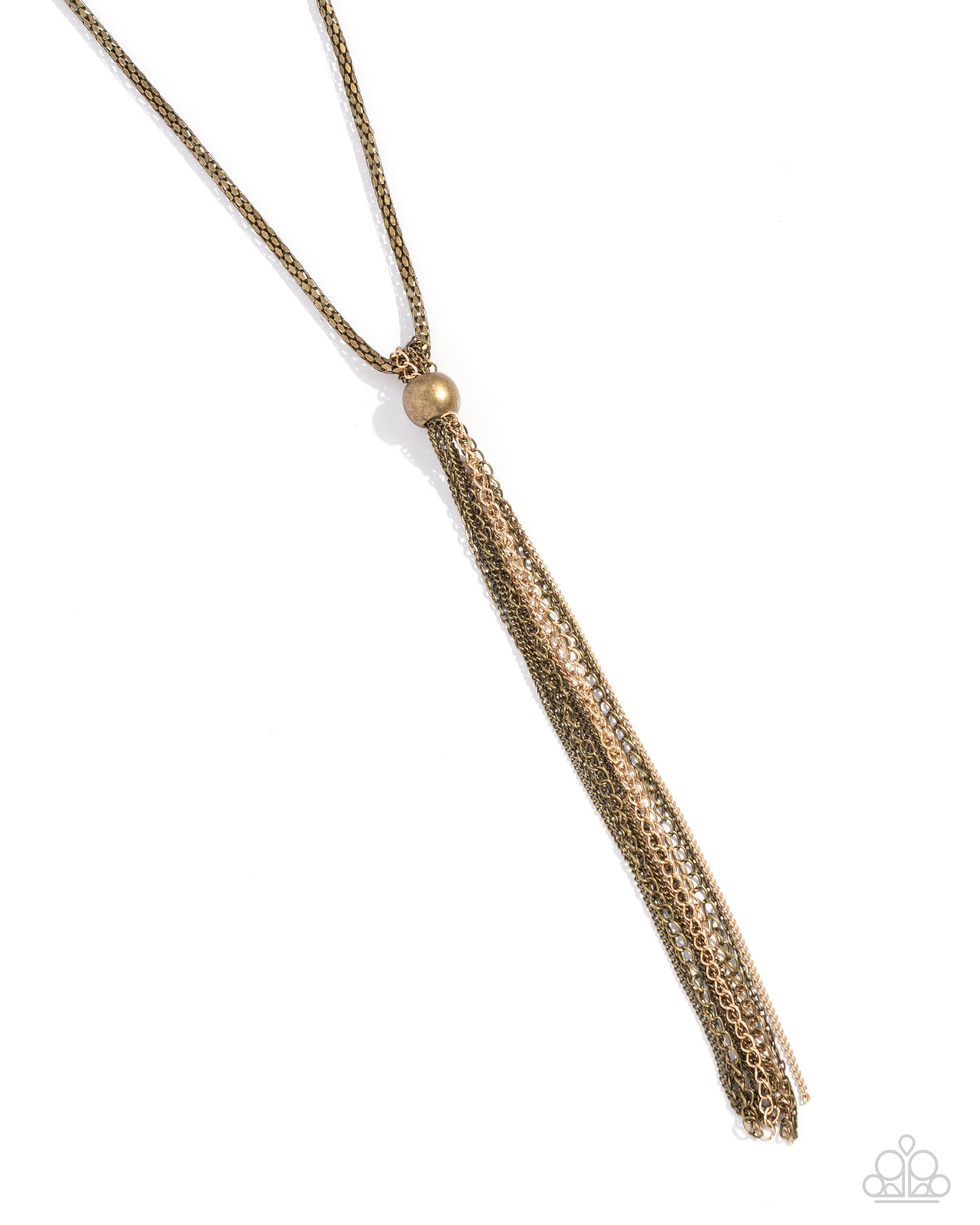 Metallic MESH-Up - brass - Paparazzi necklace