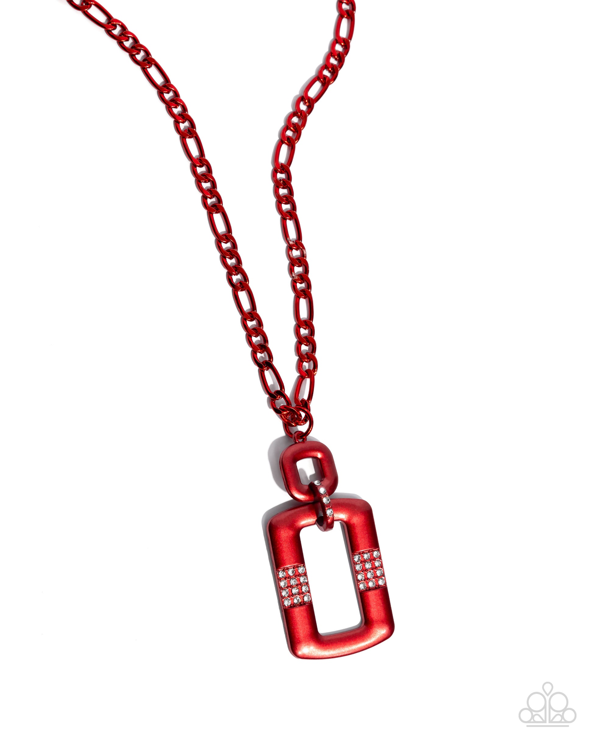 Metallic Movement - red - Paparazzi necklace