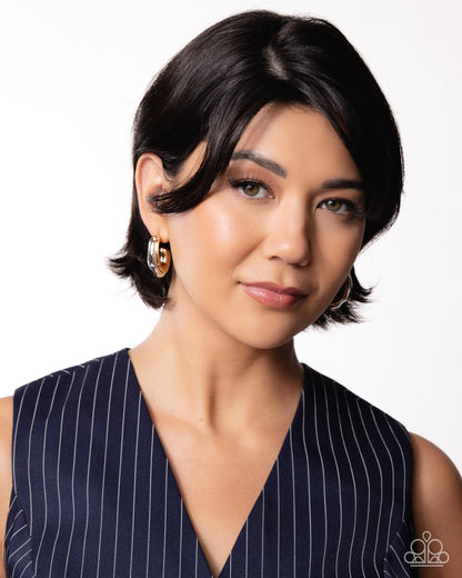 Metallic Multicolored - multi - Paparazzi earrings