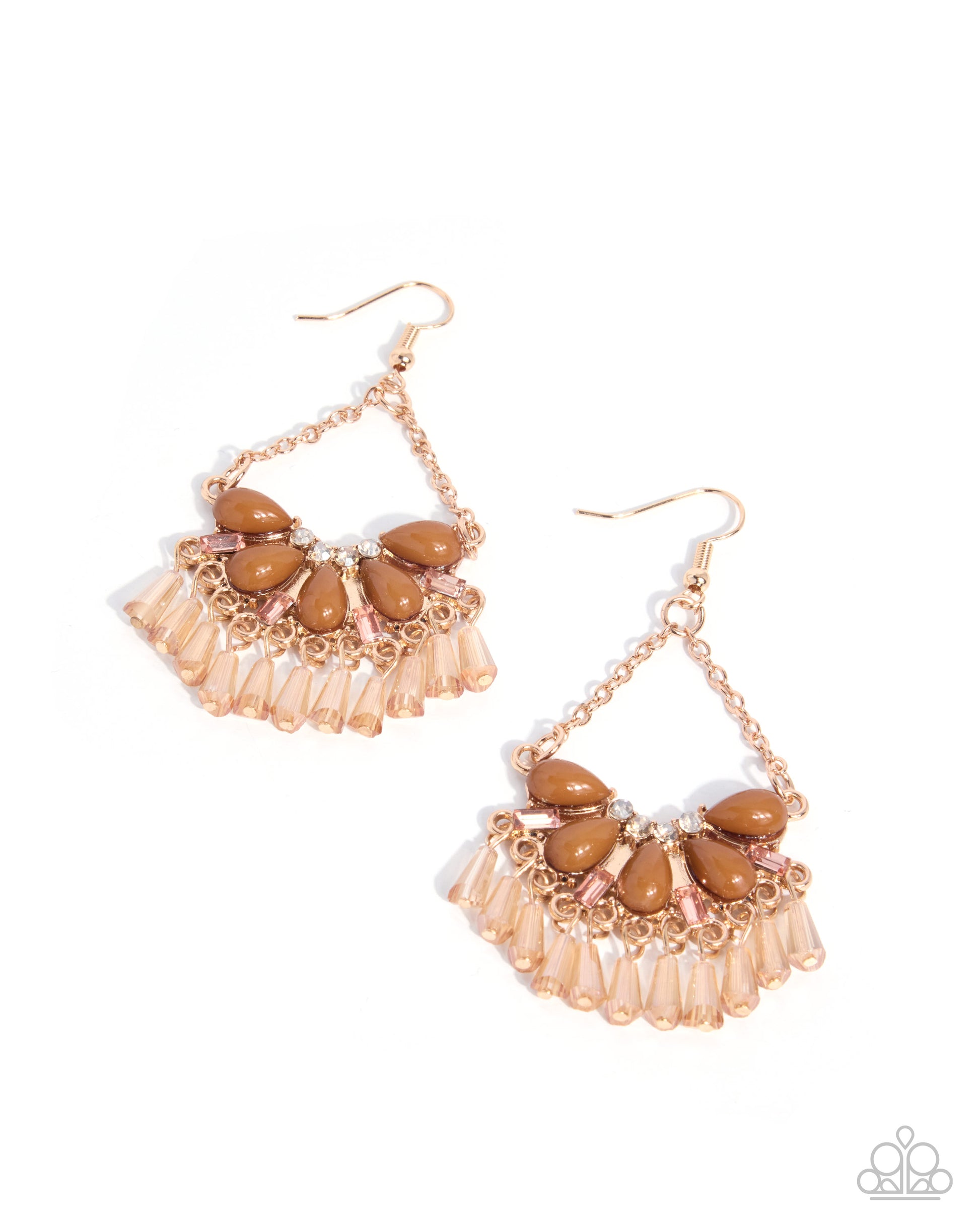 Meticulous Malibu - brown - Paparazzi earrings