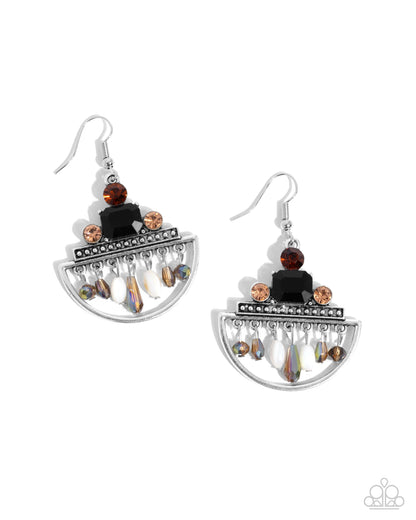 Metropolitan Majesty - black - Paparazzi earrings