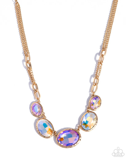 Mic Dropping Color - orange - Paparazzi necklace