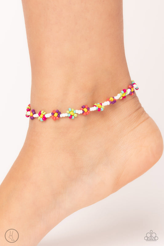 Midsummer Daisy - multi - Paparazzi anklet
