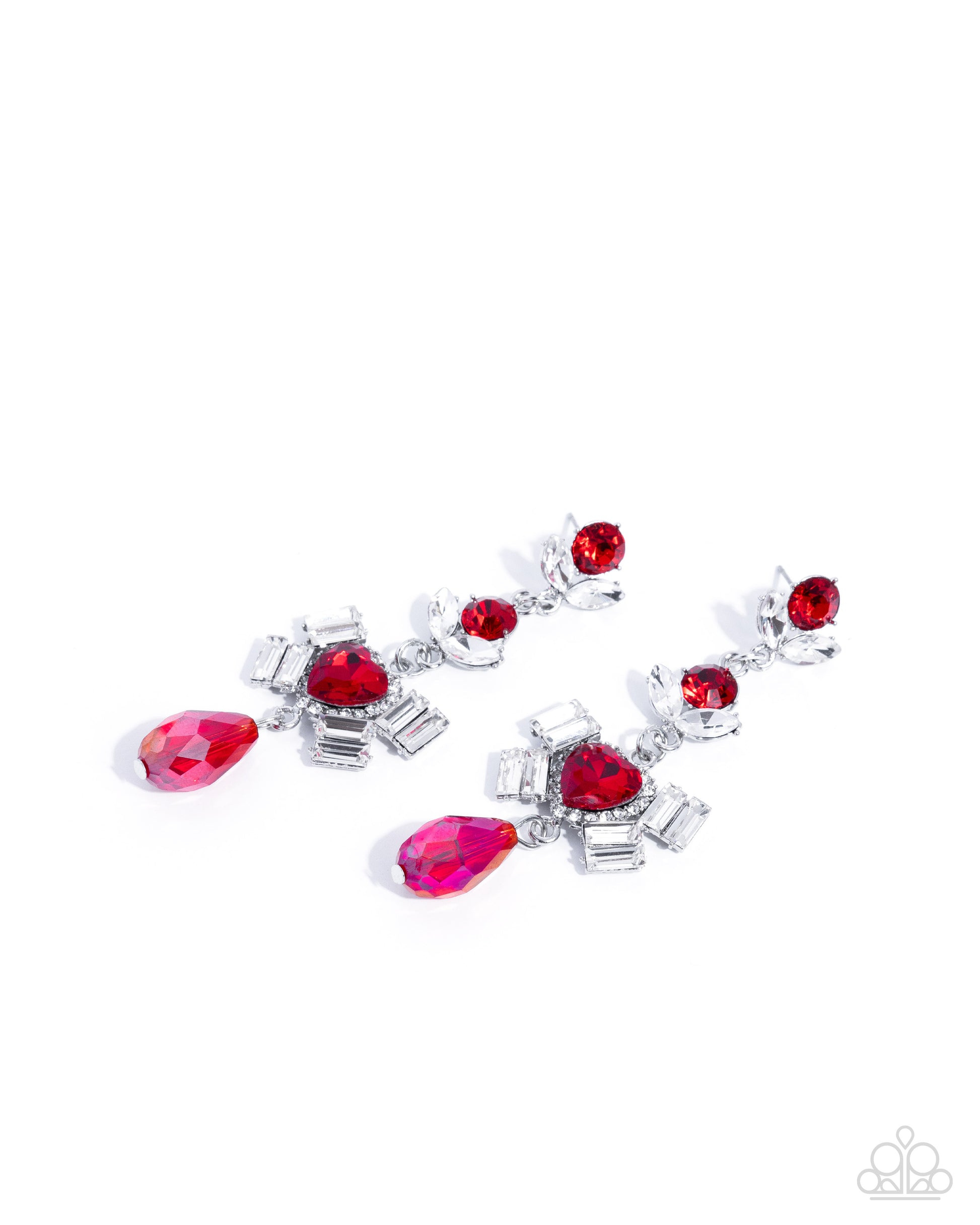 Millennial Malibu - red - Paparazzi earrings