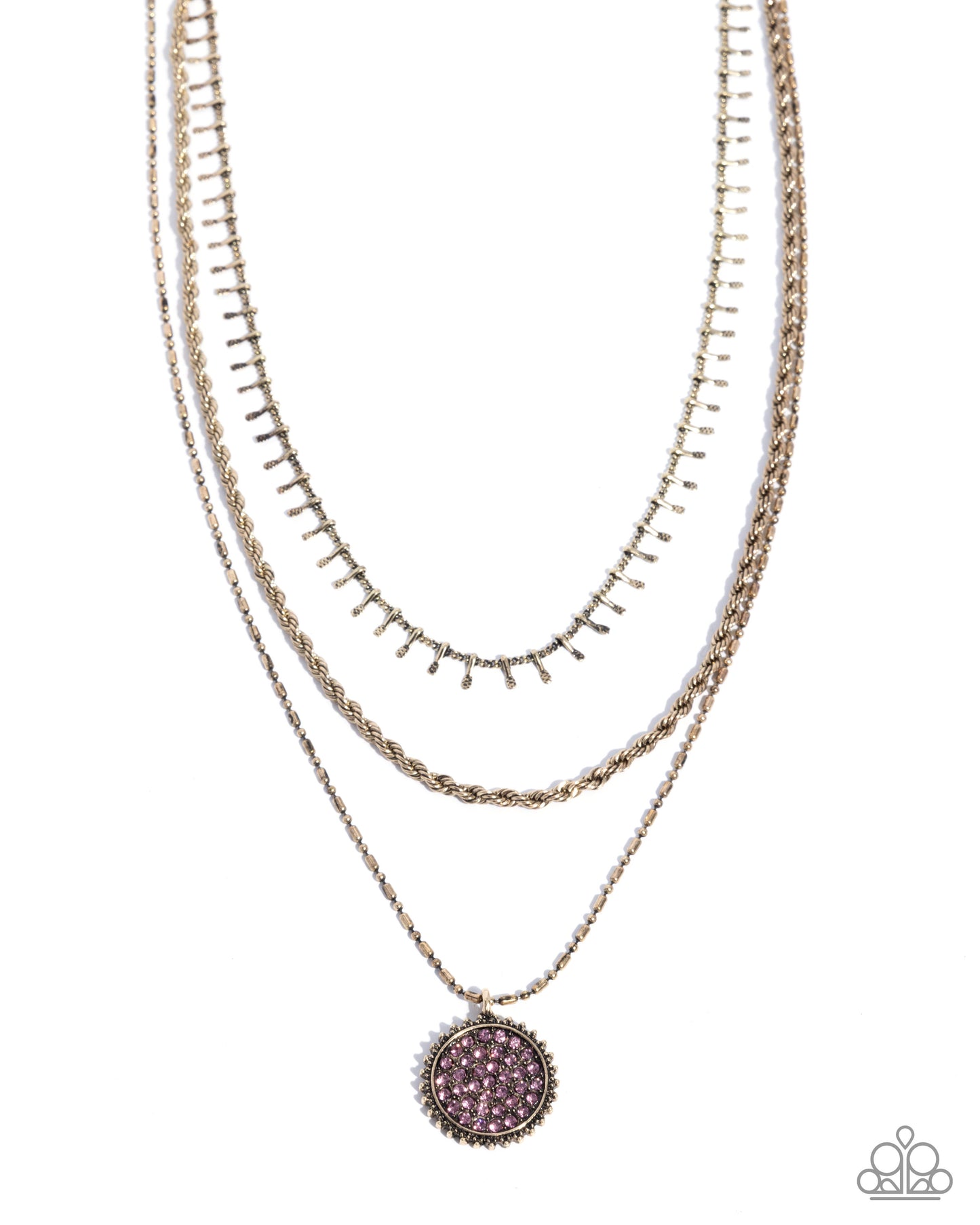 Mind-Blowing Boulevard - purple - Paparazzi necklace