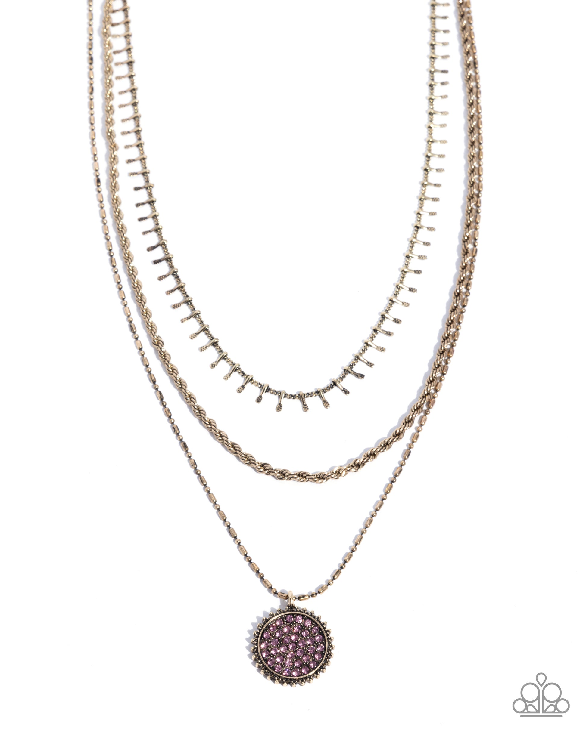 Mind-Blowing Boulevard - purple - Paparazzi necklace
