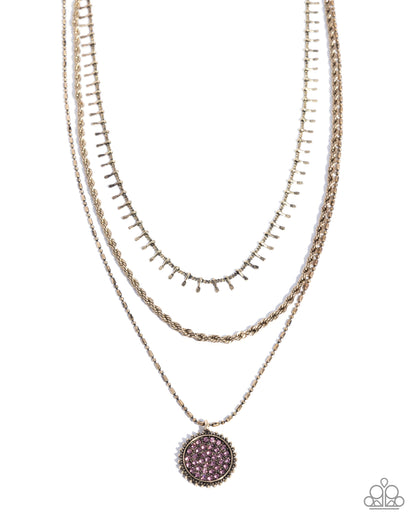 Mind-Blowing Boulevard - purple - Paparazzi necklace