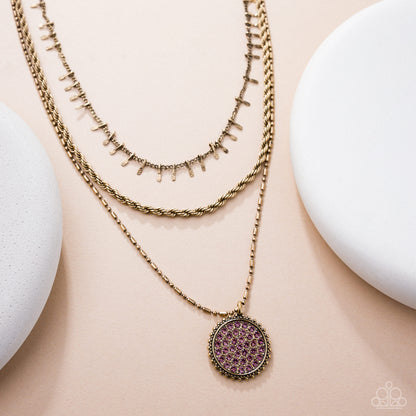 Mind-Blowing Boulevard - purple - Paparazzi necklace