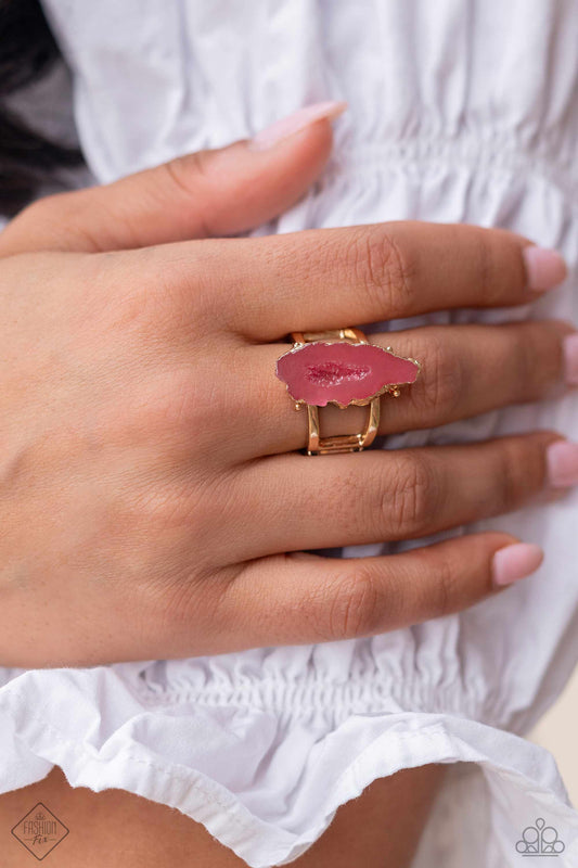 Mineral Masterpiece - pink - Paparazzi ring