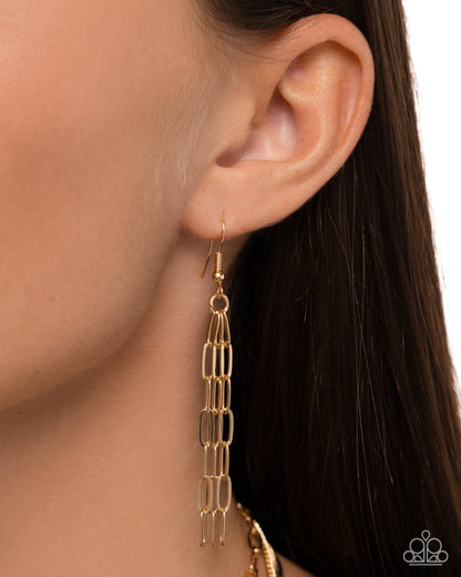 Mismatched Magic - orange - Paparazzi necklace