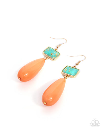 Mismatched Malibu - multi - Paparazzi earrings