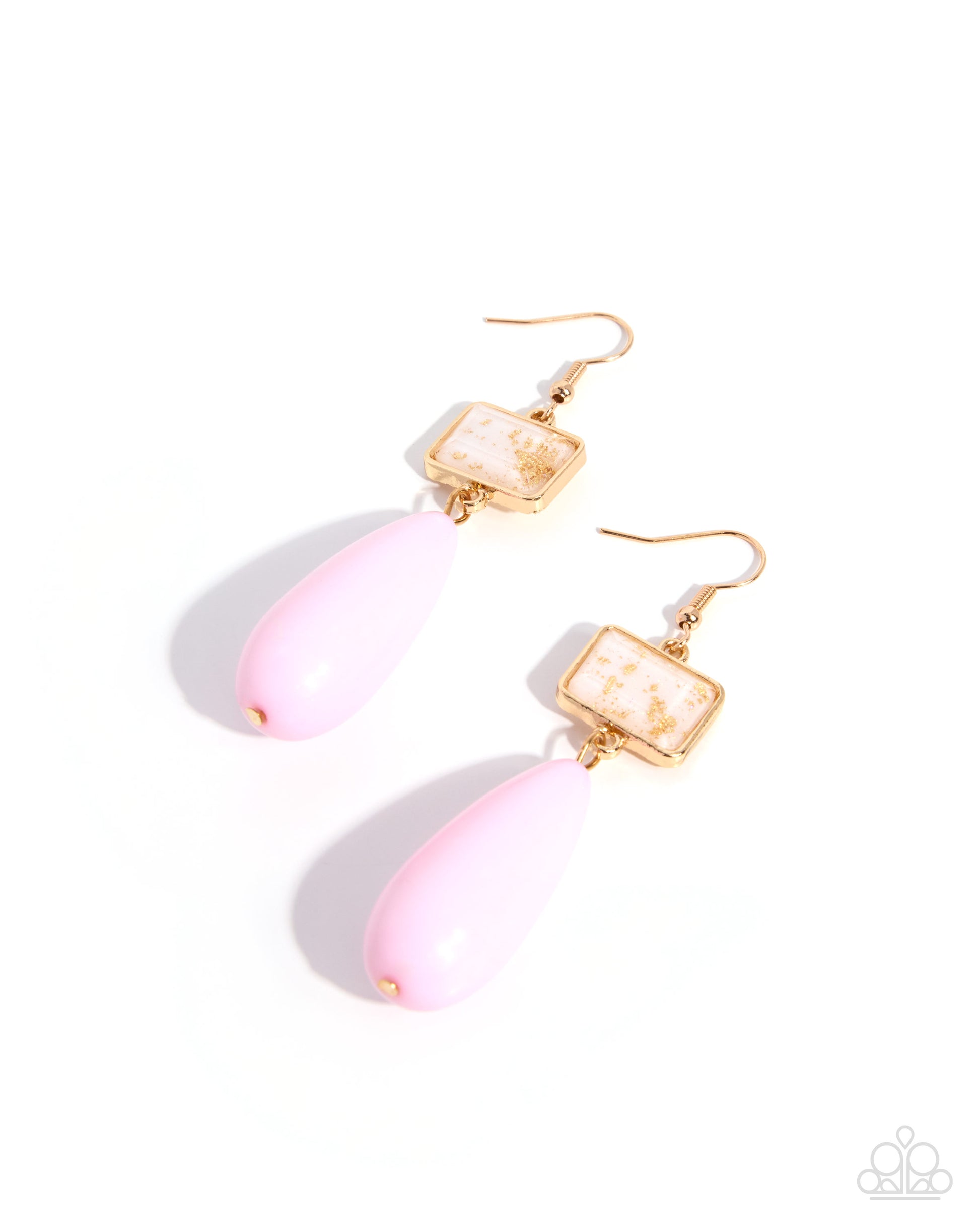 Mismatched Malibu - pink - Paparazzi earrings
