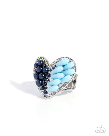 Mismatched Matchmaker - blue - Paparazzi ring