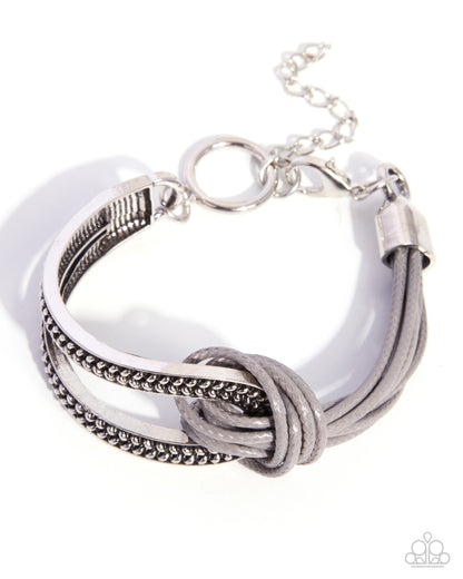 Mismatched Memory - silver - Paparazzi bracelet