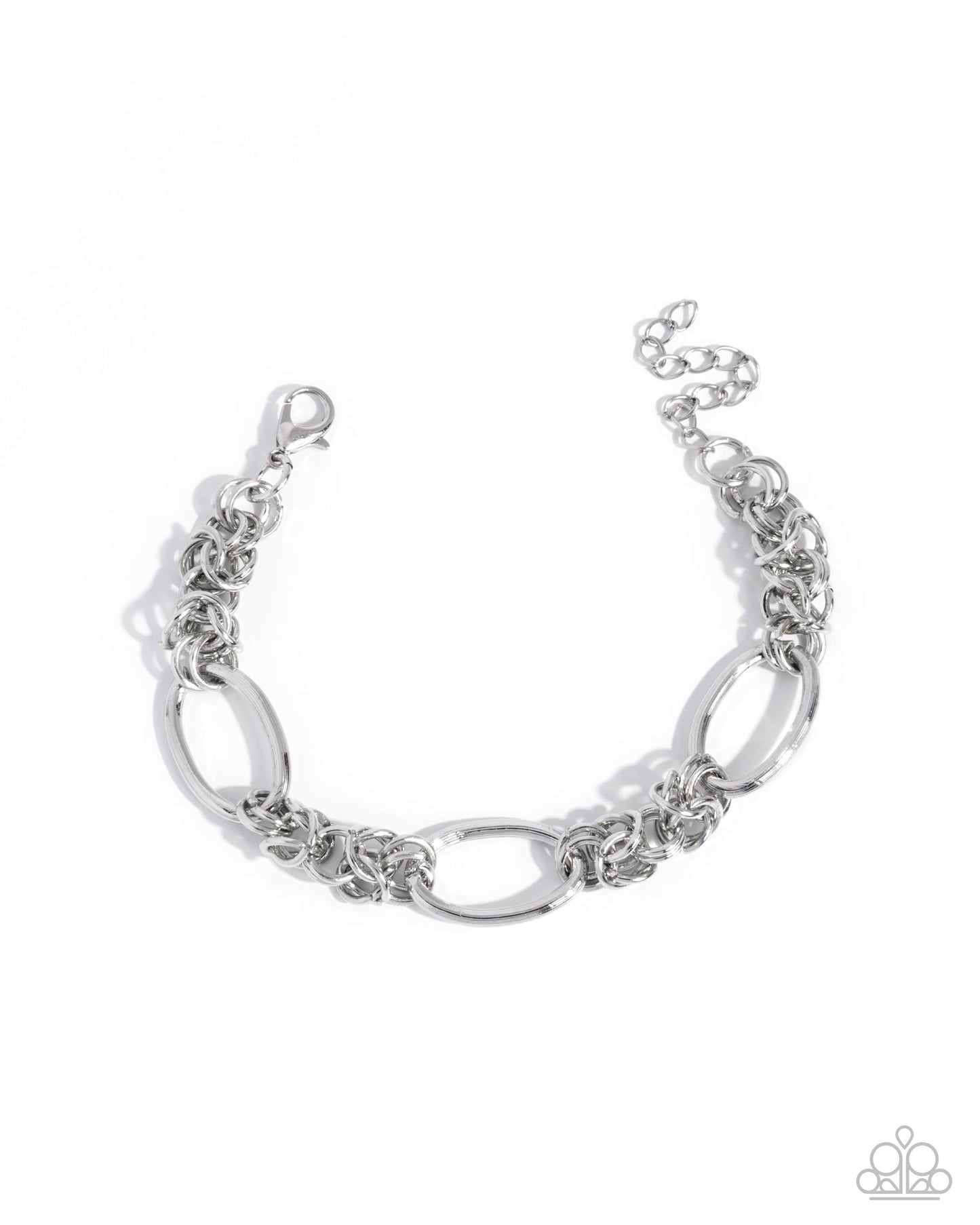 Mismatched Monument - silver - Paparazzi bracelet