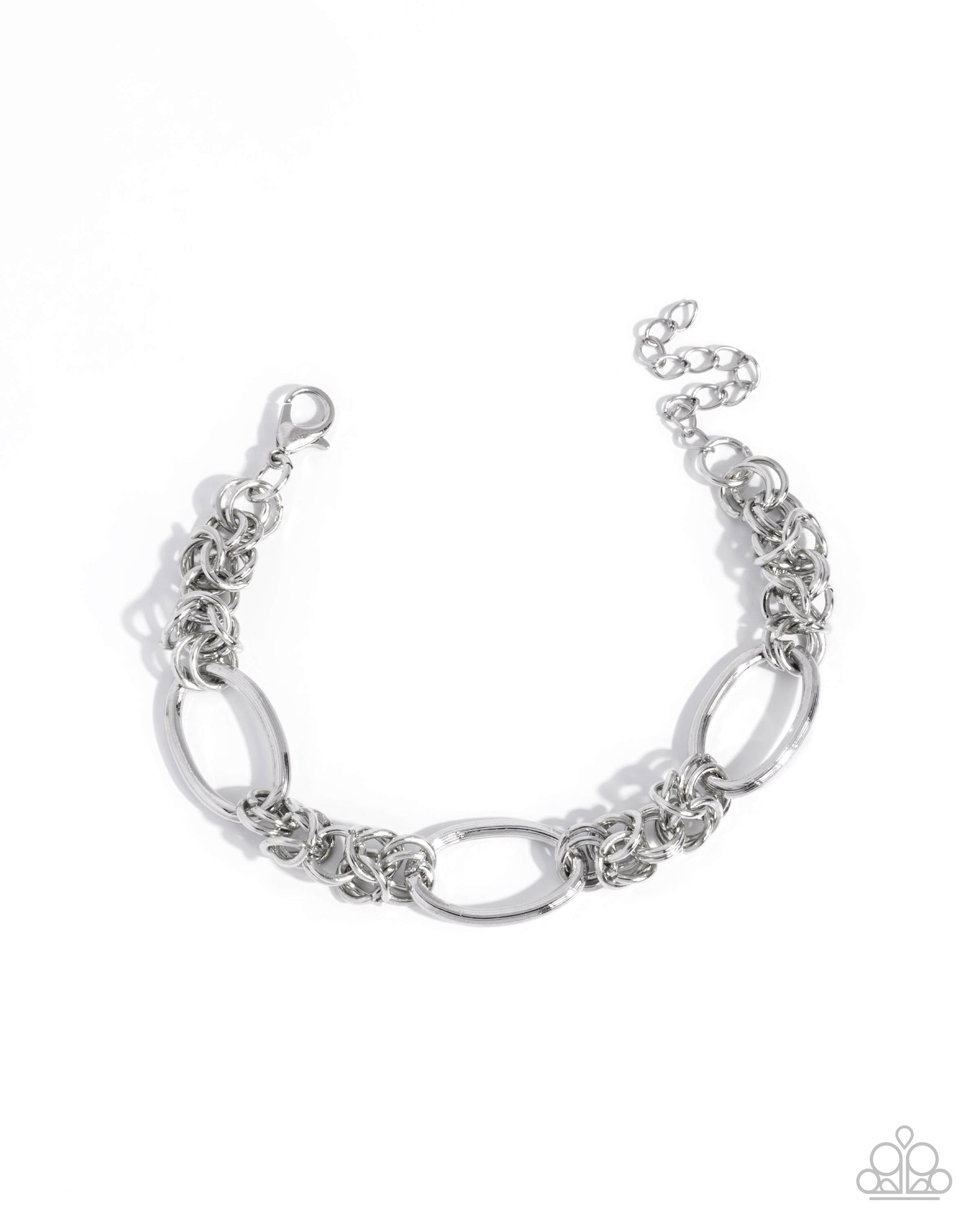 Mismatched Monument - silver - Paparazzi bracelet