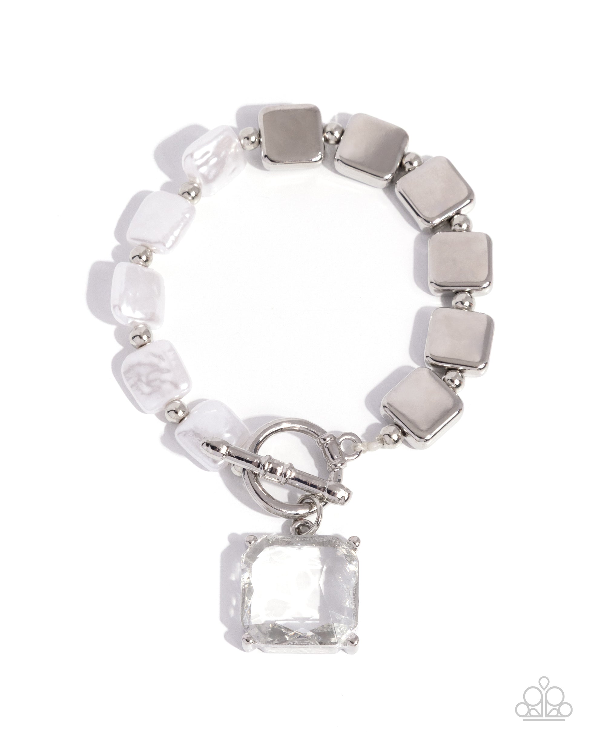 Mismatched Season - white - Paparazzi bracelet