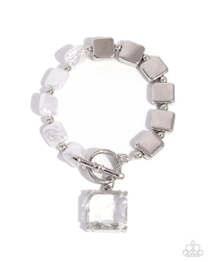 Mismatched Season - white - Paparazzi bracelet