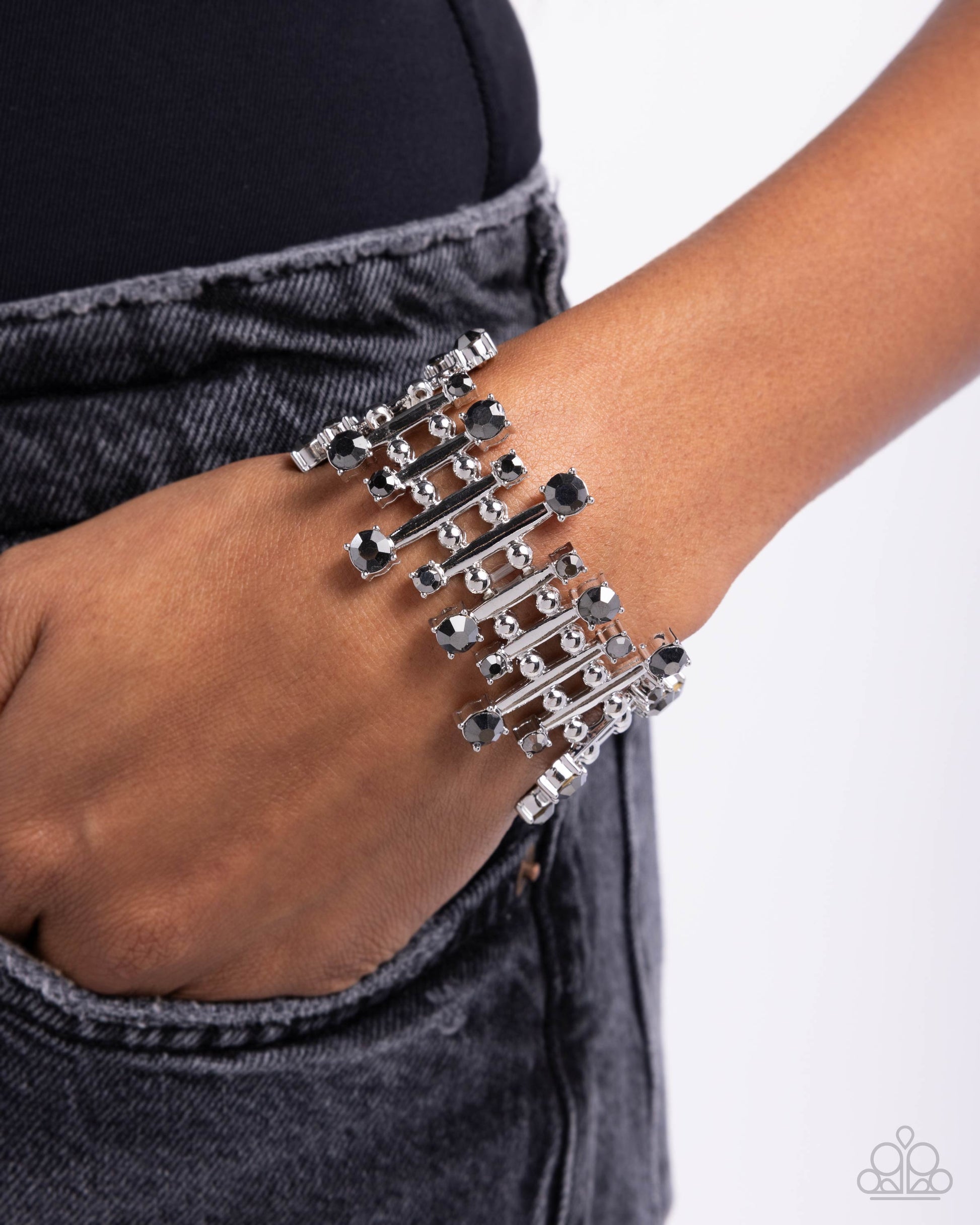 Misunderstanding Mayhem - silver - Paparazzi bracelet