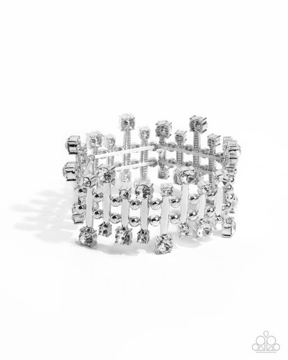 Misunderstanding Mayhem - white - Paparazzi bracelet