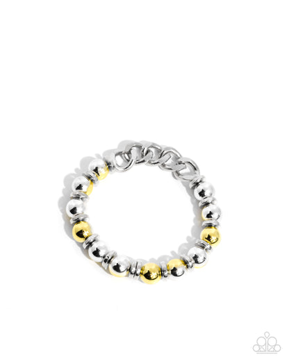 Mixed Company - yellow - Paparazzi bracelet