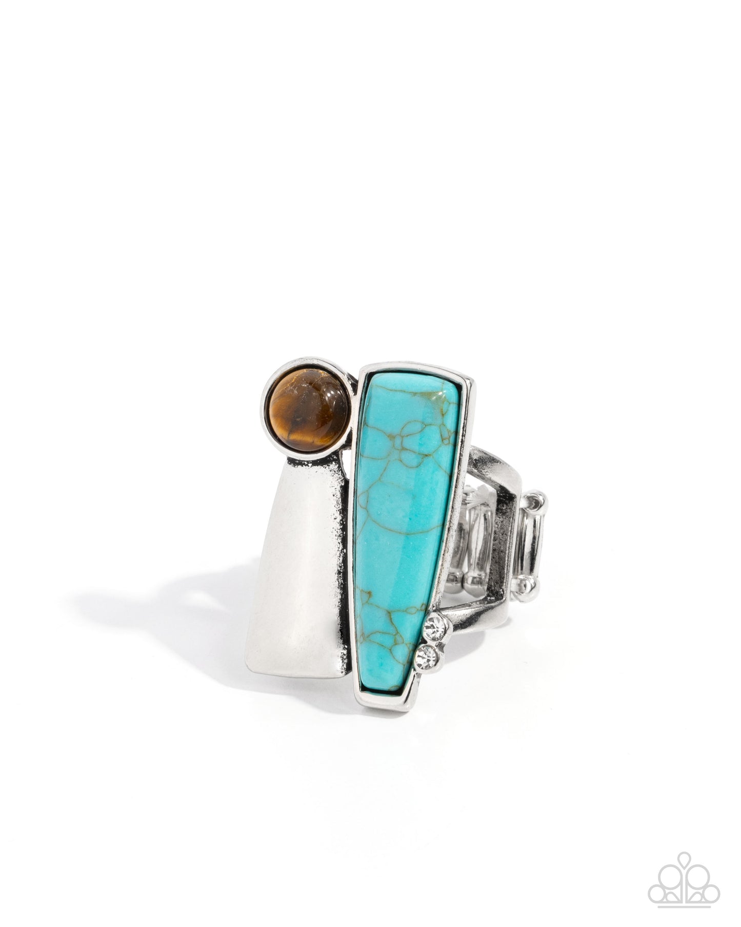 Mixed Method - blue - Paparazzi ring