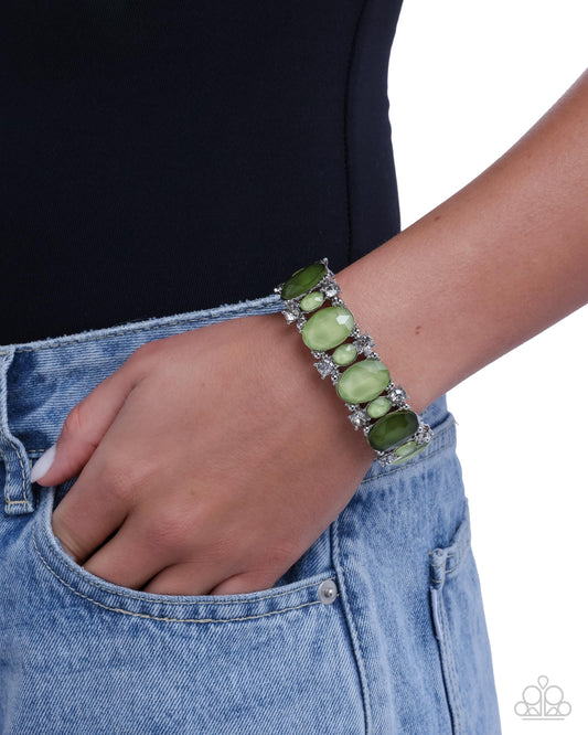 Moderate Moment - green - Paparazzi bracelet