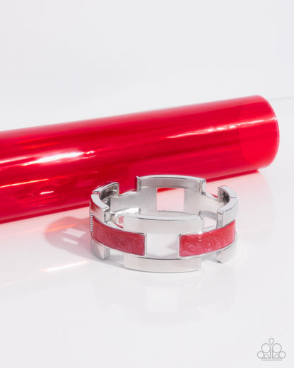 Modern Merger - red - Paparazzi bracelet