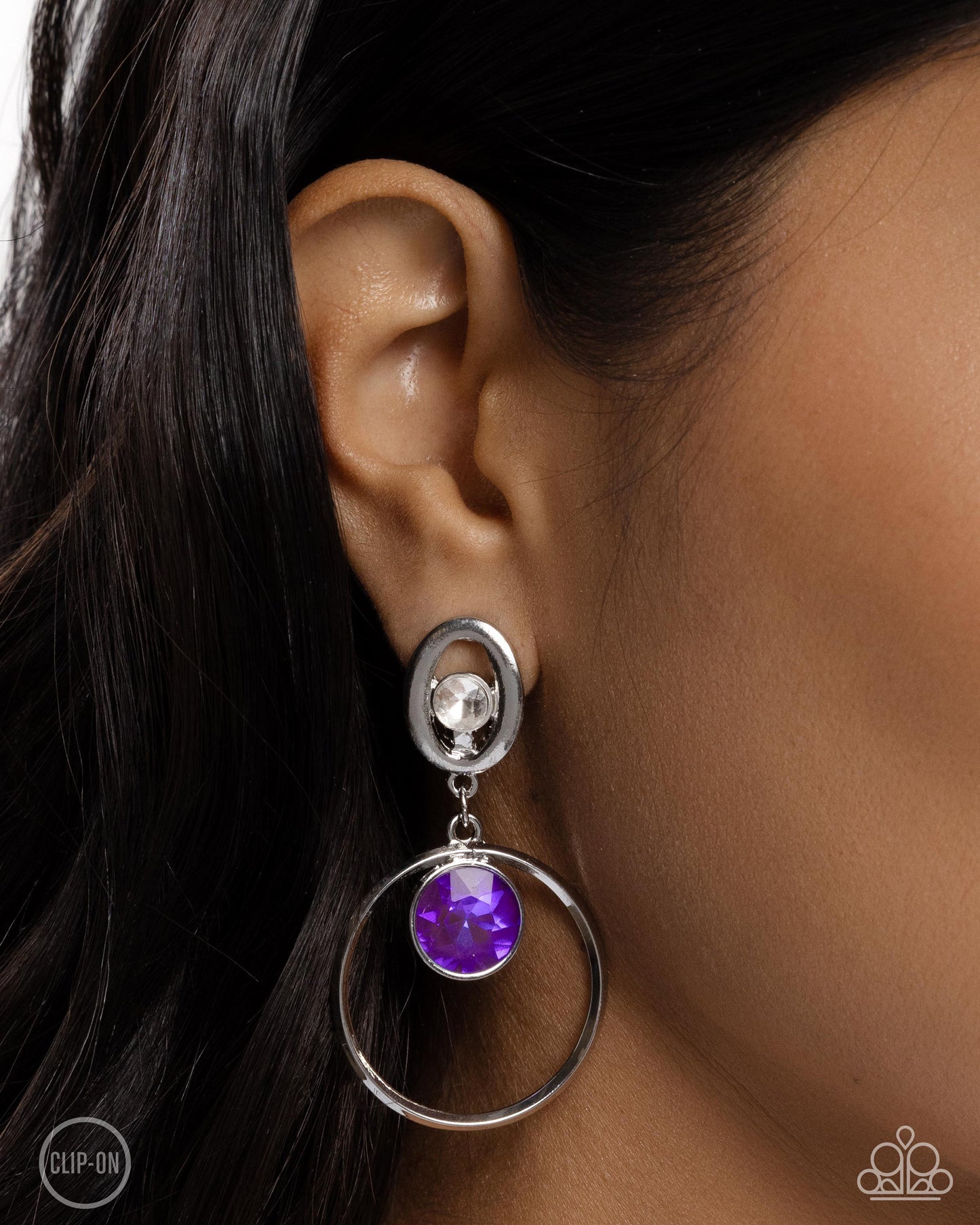 Modern Moment - purple - Paparazzi CLIP ON earrings