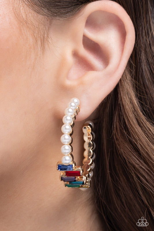 Modest Maven - gold - Paparazzi earrings