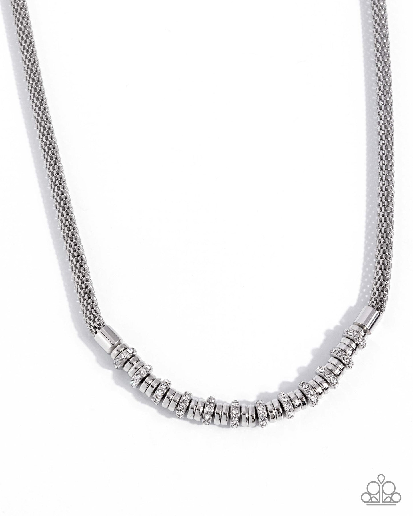 Modest Mayhem - white - Paparazzi necklace