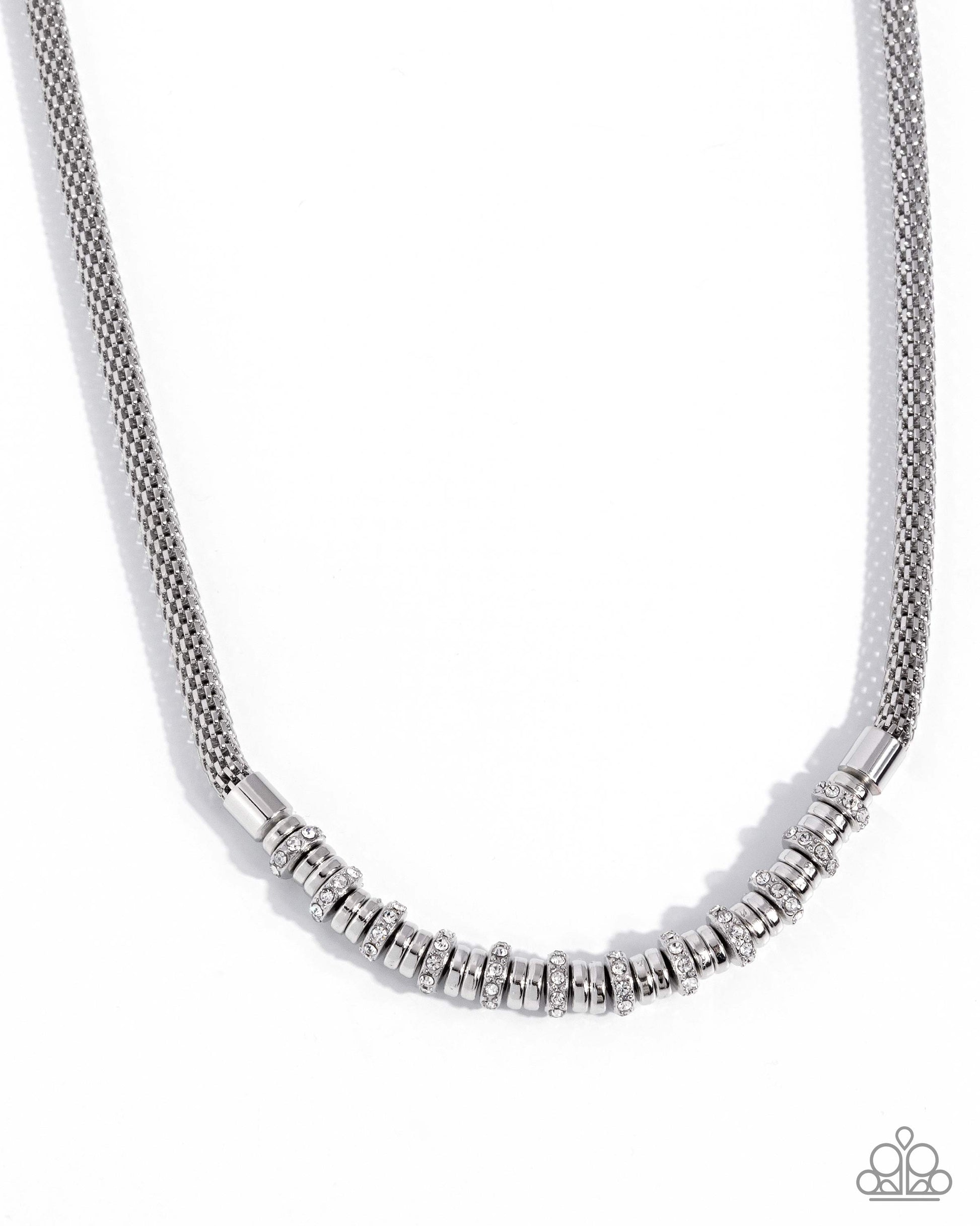 Modest Mayhem - white - Paparazzi necklace