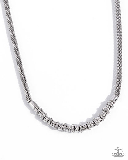 Modest Mayhem - white - Paparazzi necklace