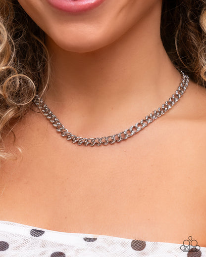 Modular Maven - white - Paparazzi necklace