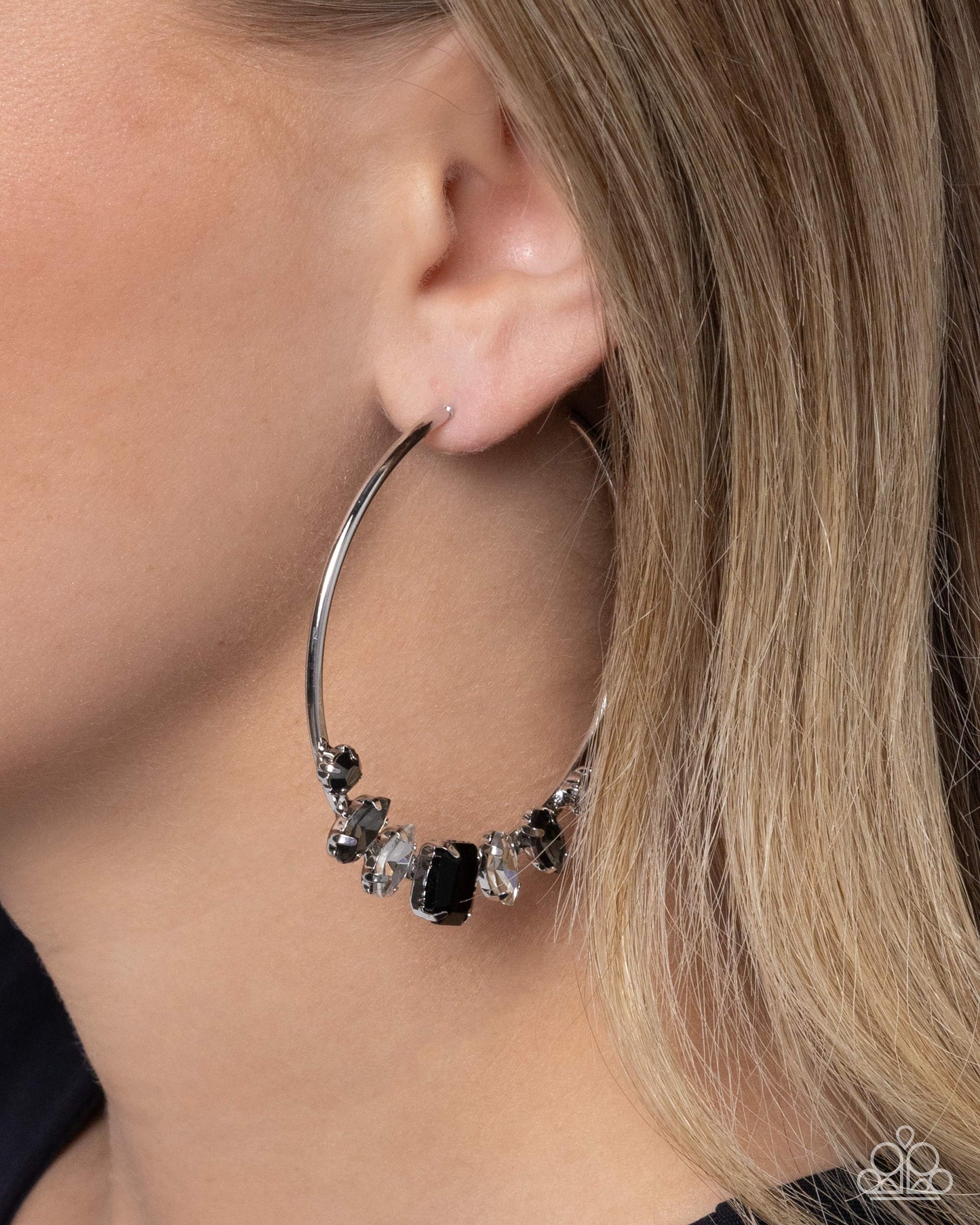 Modular Musings - black - Paparazzi earrings