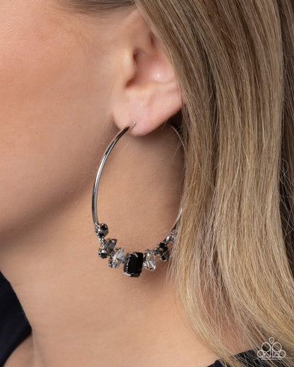Modular Musings - black - Paparazzi earrings