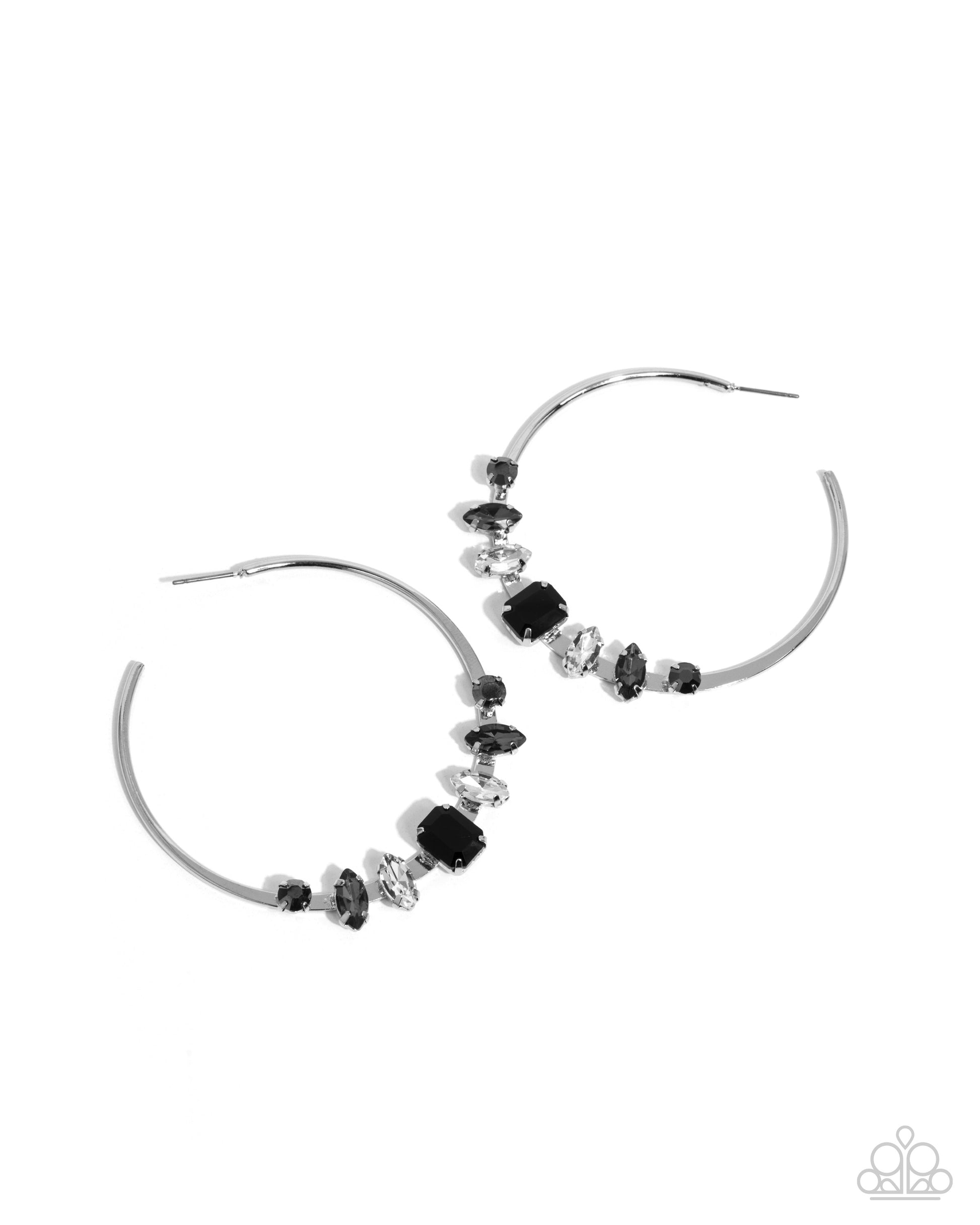 Modular Musings - black - Paparazzi earrings
