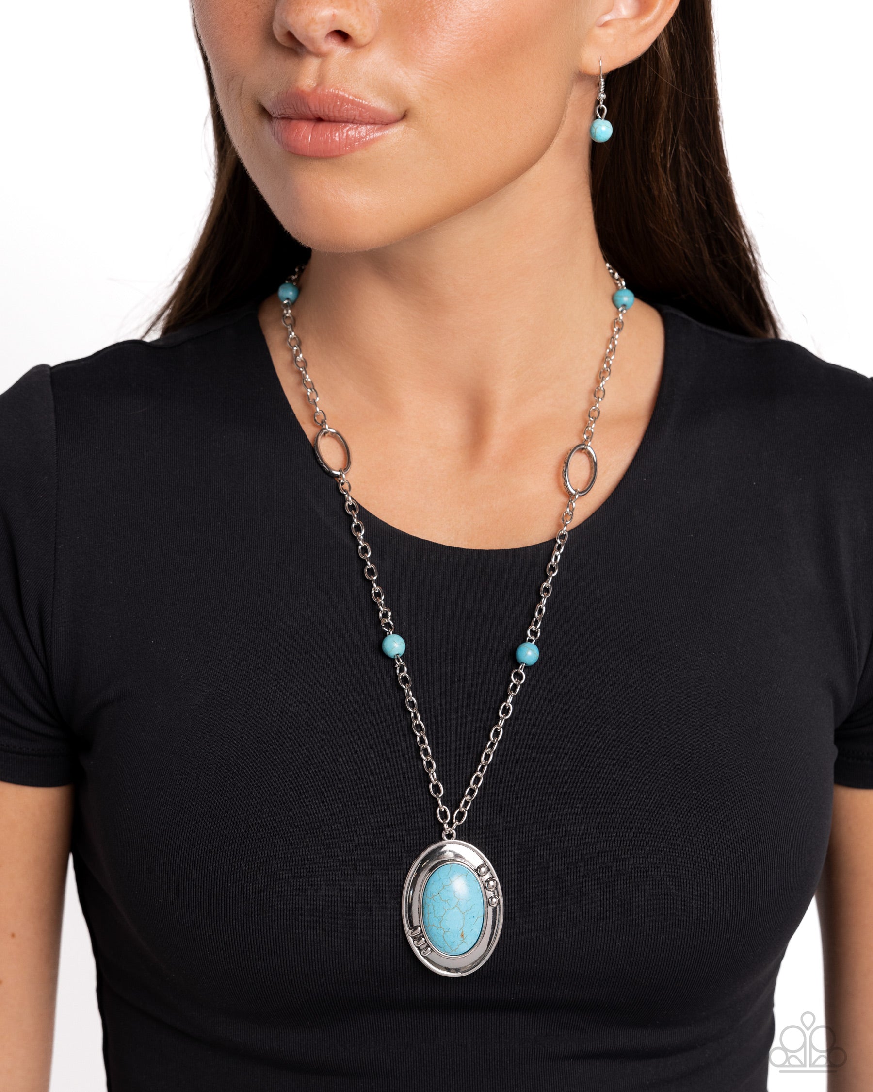 Mojave Meditation - blue - Paparazzi necklace