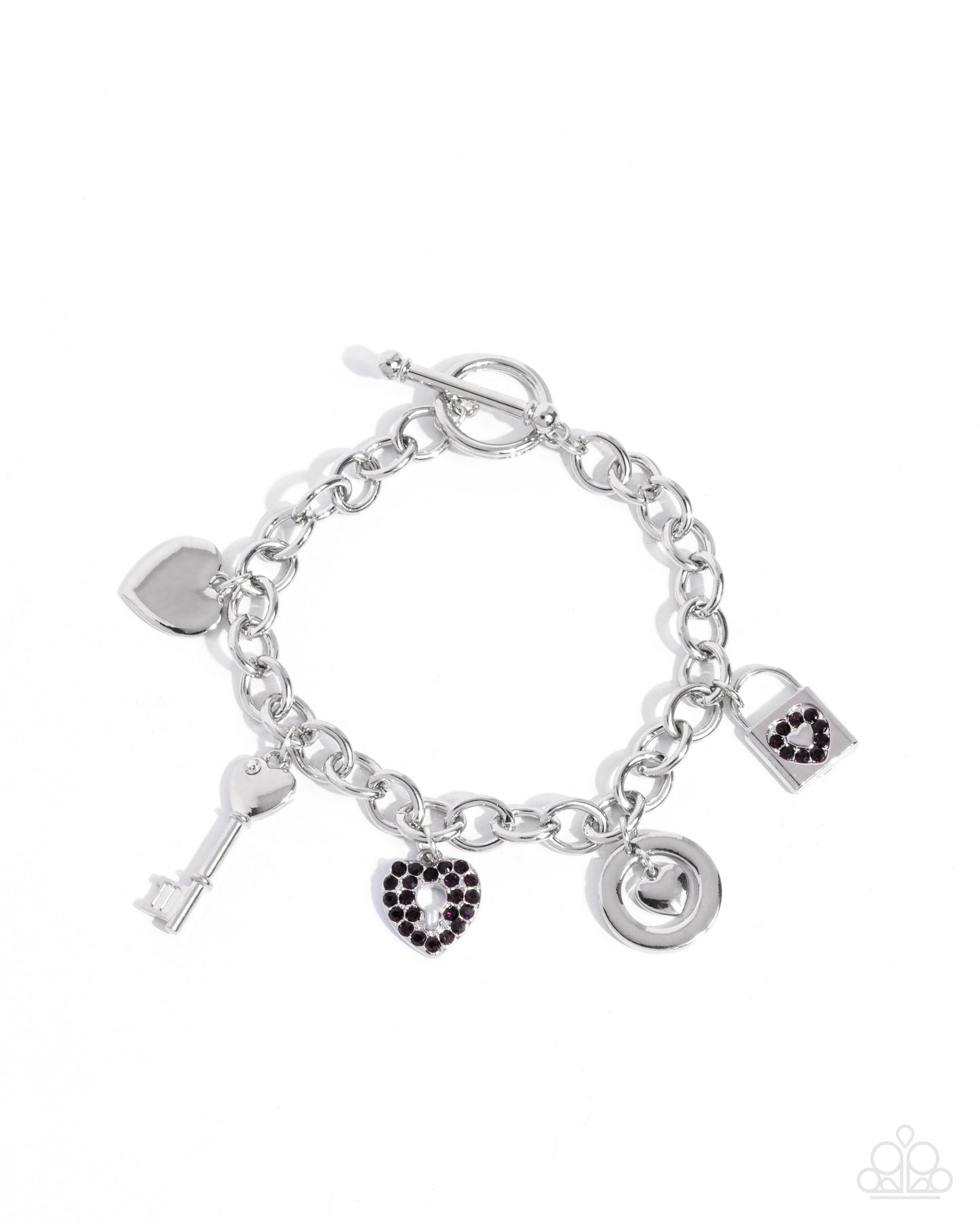 Momentary Bling - purple - Paparazzi complete set