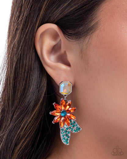 Momentous Majesty - orange - Paparazzi earrings